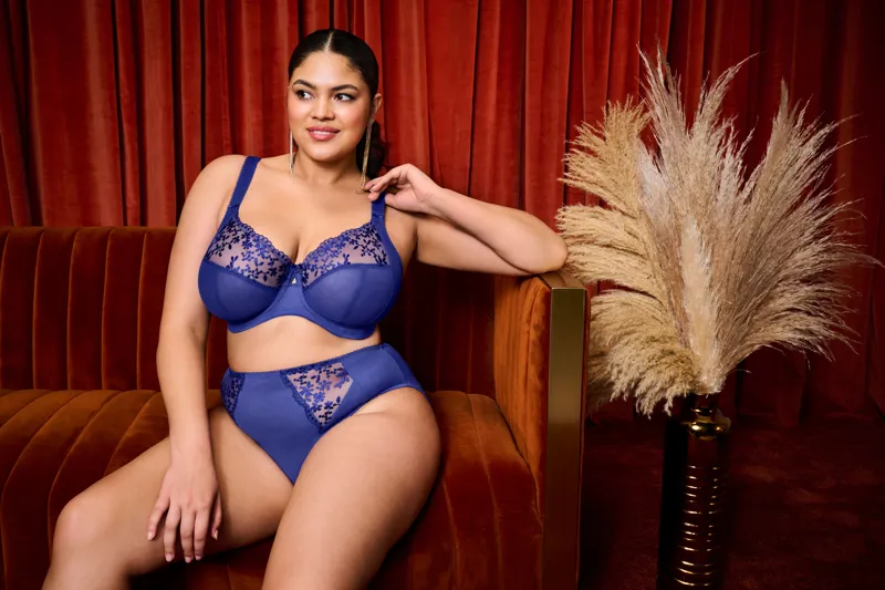 Elomi Zarla Underwired Bra in Sapphire-3