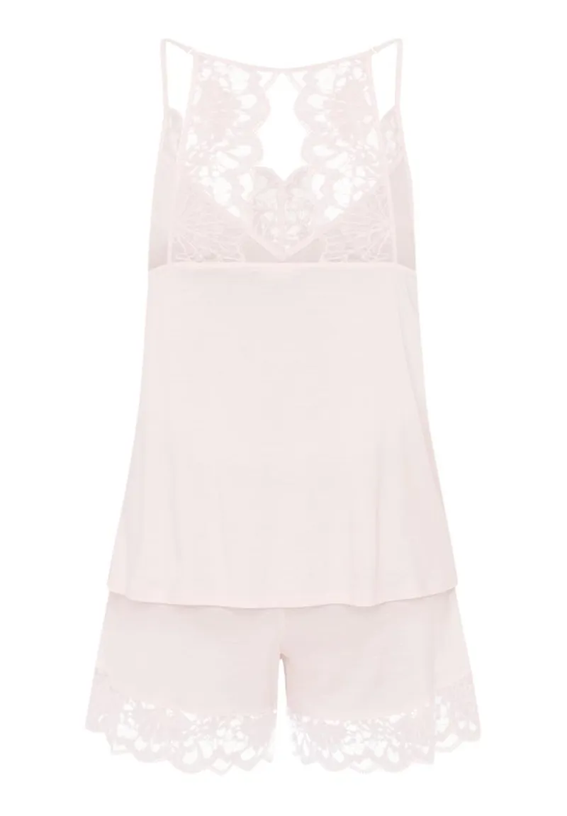 Hanro Mae Short Pyjama Set in Bonbon-3
