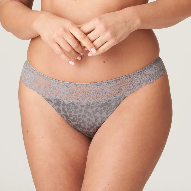 Prima Donna Twist Cobble Hill Thong in Fifties Grey-1