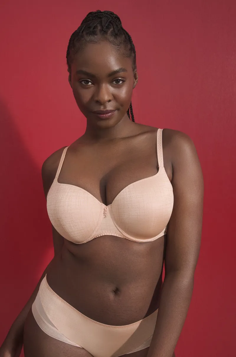 Prima Donna Twist Vennera Padded Heart Shaped Bra in Dusty Pink-4