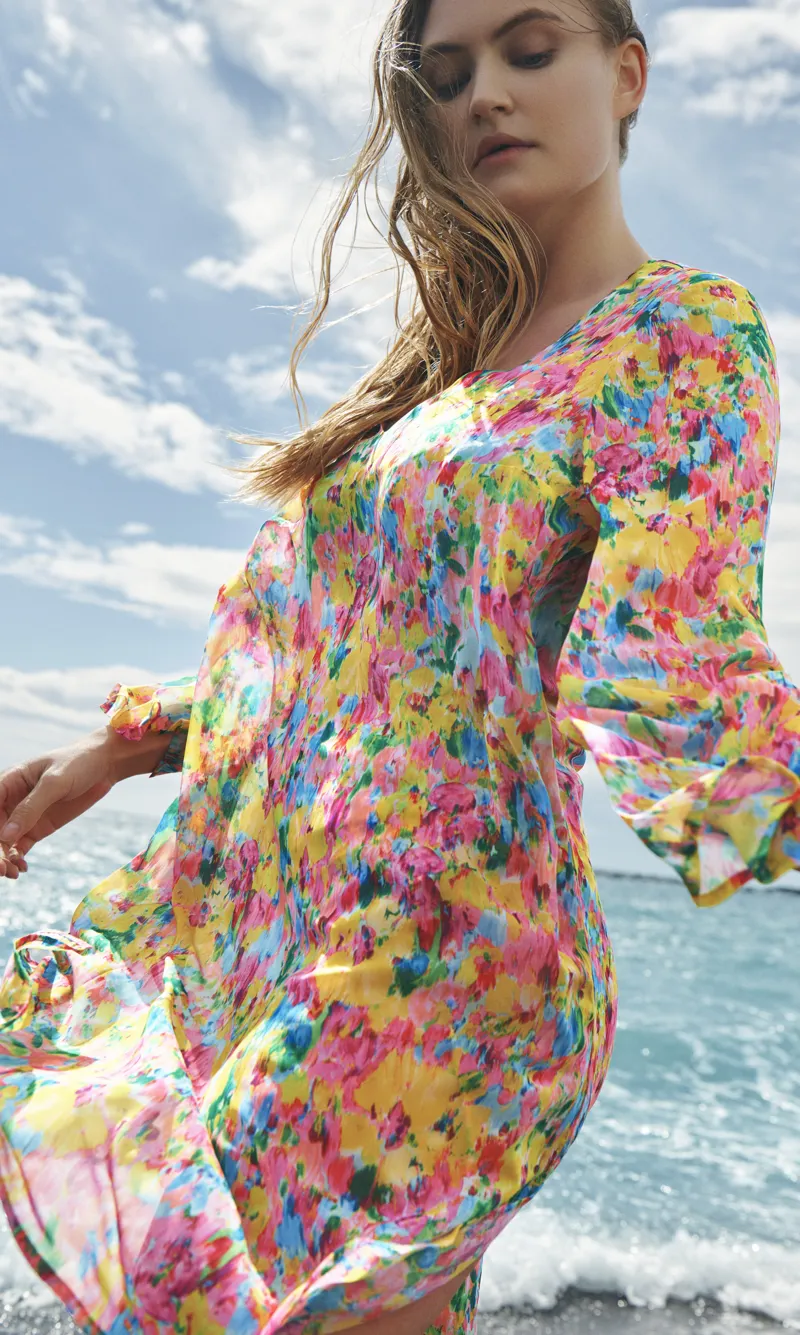 Prima Donna Swim Ubud Kaftan in Sun Glow-2