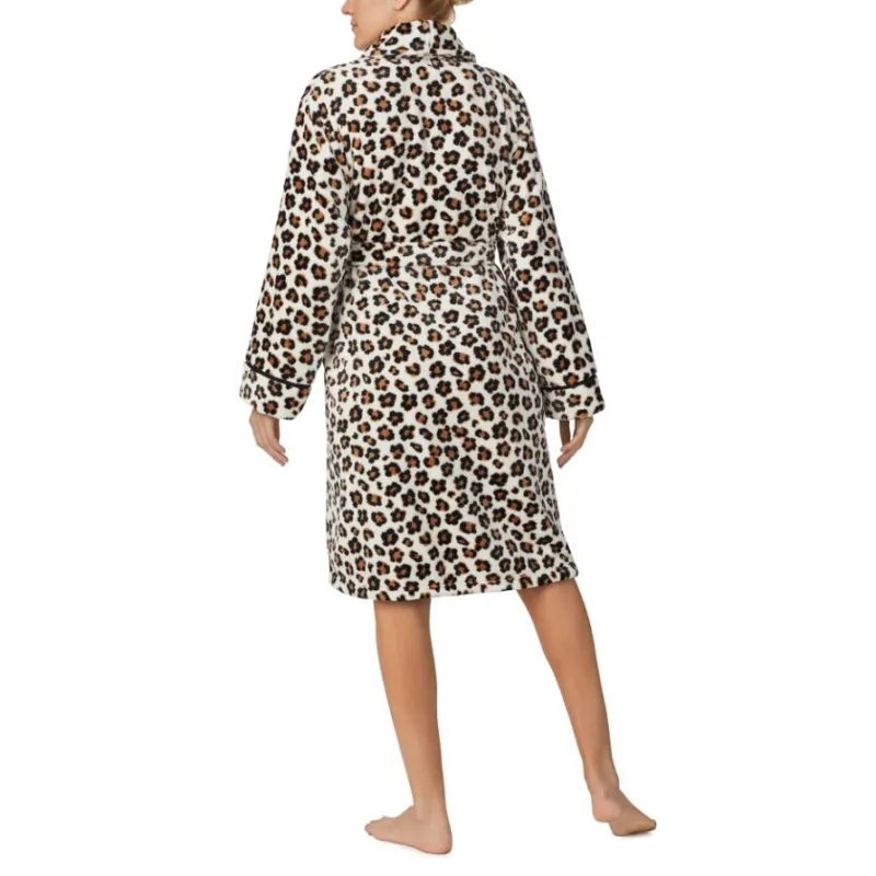 Kate Spade Wrap Over Dressing Gown in Animal Print