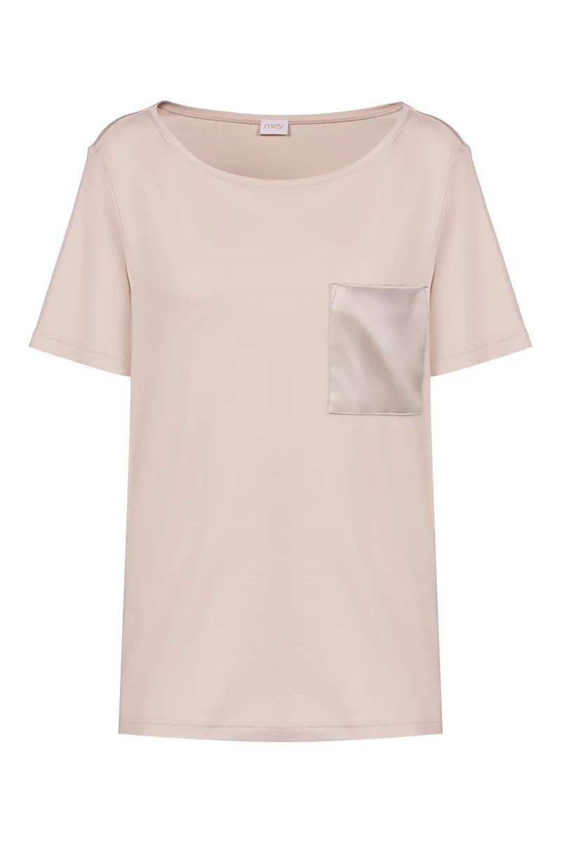 Mey Malea Elva Stripe Pyjama in Pale Taupe-1