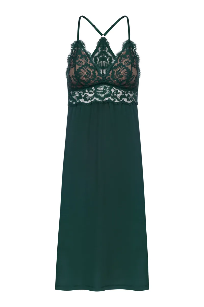 Mey Poetry Vouge Negligee in Green Leaves