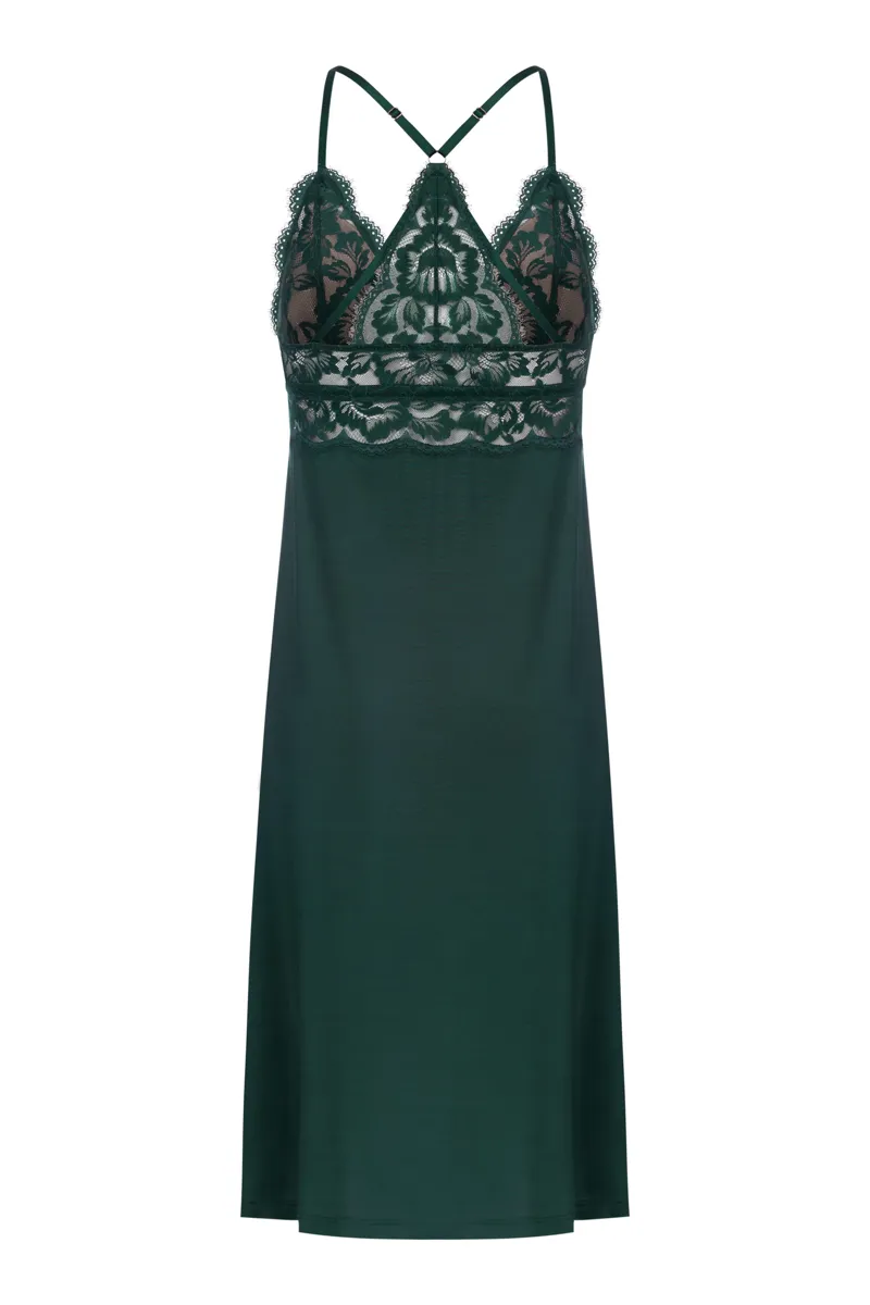 Mey Poetry Vouge Negligee in Green Leaves-1