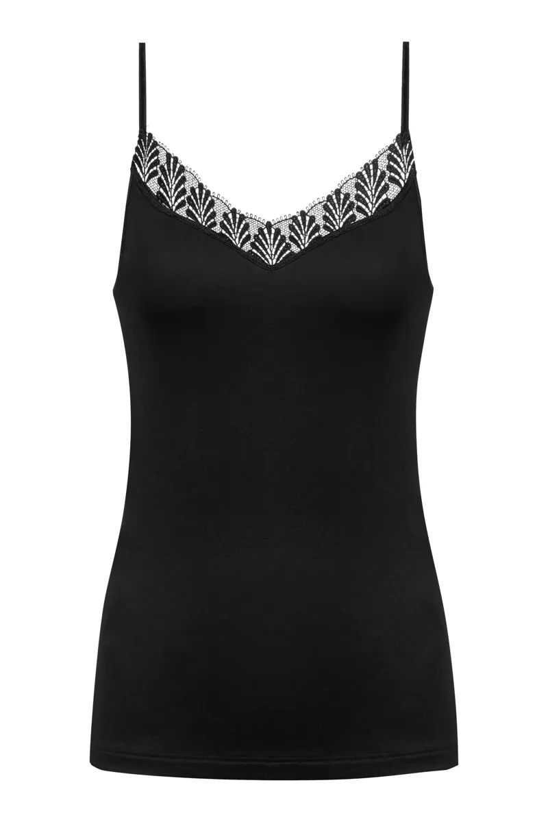 Mey Emotion Elegance Spaghetti Strap Camisole in Black