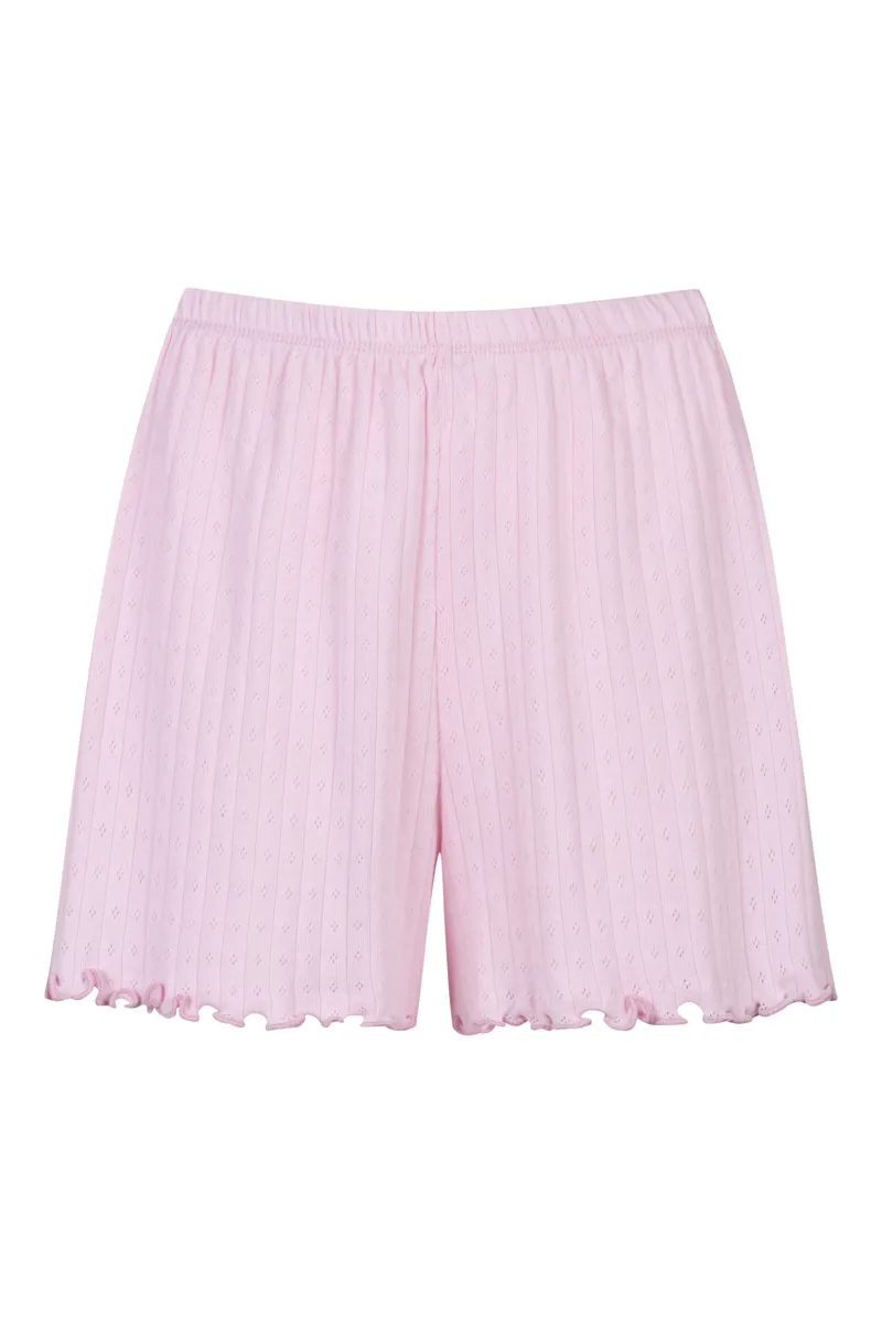 Mey Serie Pointelle Dreams Shorts in Soft Pink
