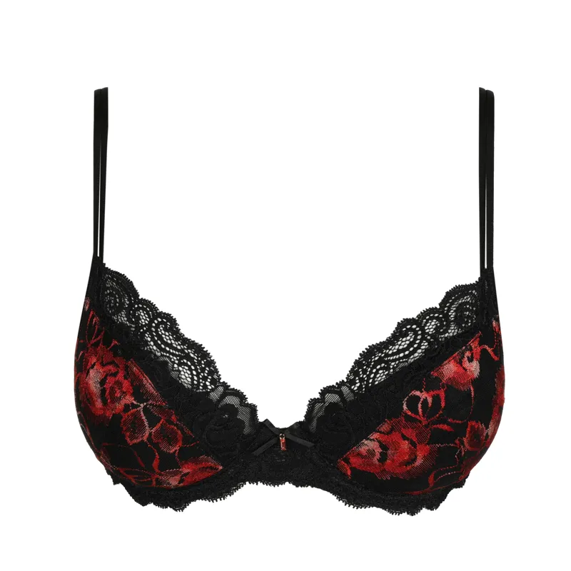 Marie Jo Selyna Push-up Removable Pad Bra in Spicy Red