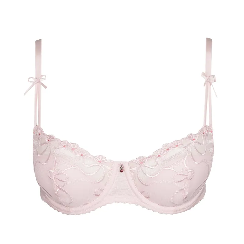 Marie Jo Noova Half Padded Balcony Bra in Gardenia Rose