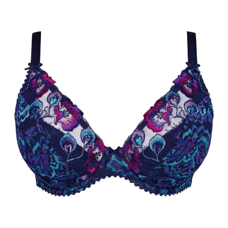 Prima Donna San Angel Half Padded Plunge Bra in Water Blue