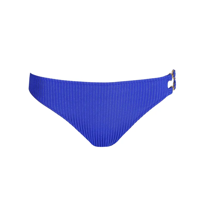 Marie Jo Swim Emly Padded Heartshape Buckle Brief Bikini in Electric Blue-3