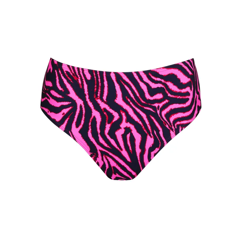 Prima Donna Swim Malabo Full Cup Full Brief Bikini in Hot Pink Zebra-2