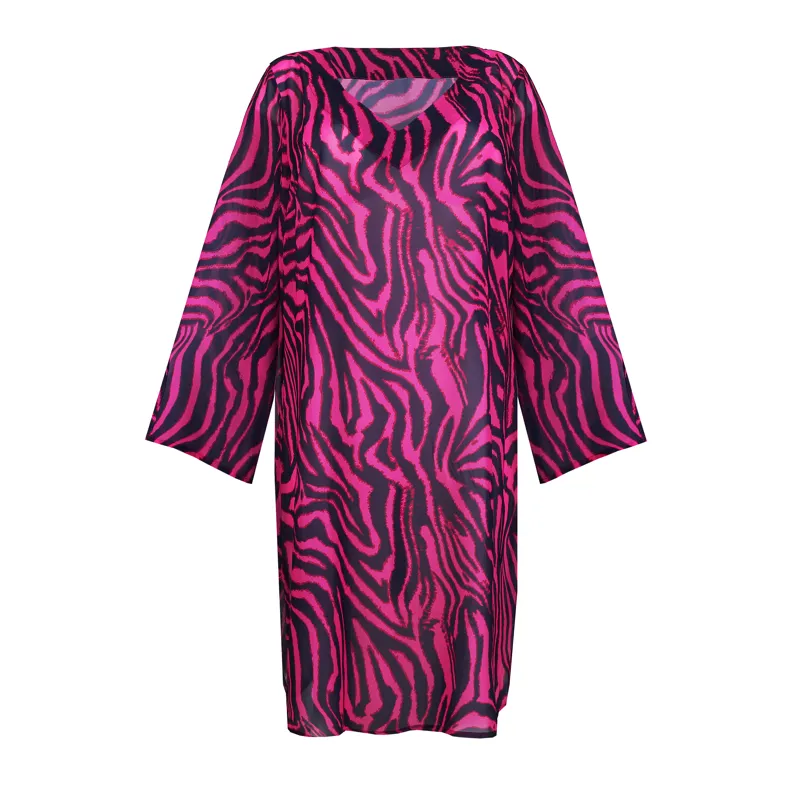 Prima Donna Swim Malabo Kaftan in Hot Pink Zebra