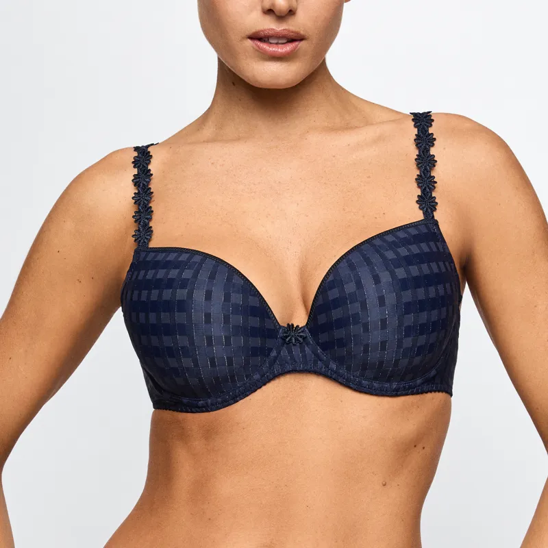 Marie Jo Avero Padded Plunge Bra in Velvet Blue-1