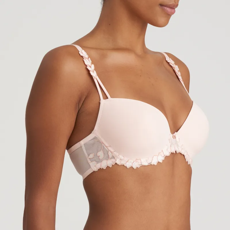 Marie Jo Leda Padded Plunge Bra in Glossy Pink-2