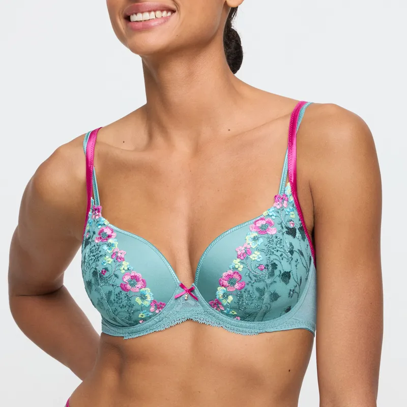 Marie Jo Lizelot Padded Heartshaped Bra in Bali Green-1