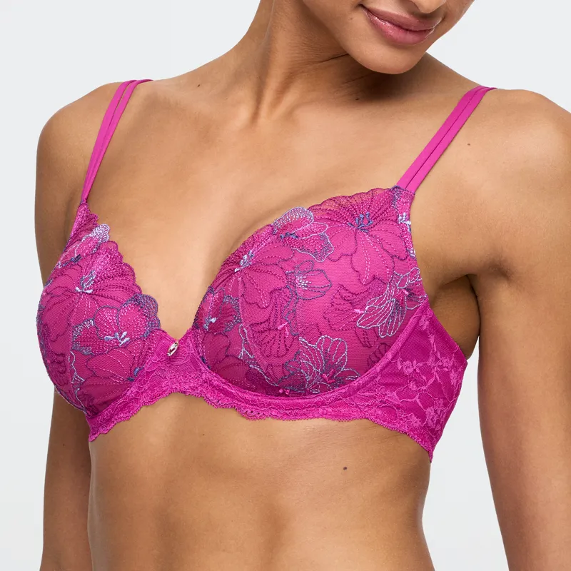 Marie Jo Noemy Padded Heartshape Bra in Fuchsia Fiesta-1
