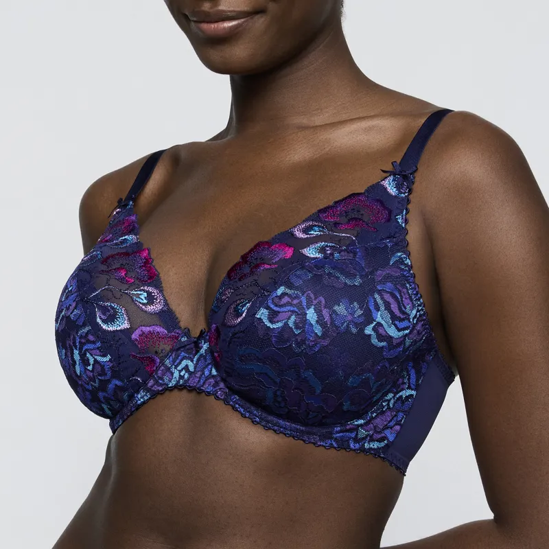 Prima Donna San Angel Half Padded Plunge Bra in Water Blue-2
