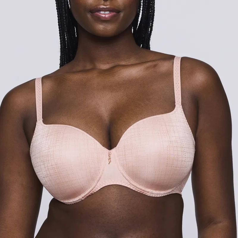 Prima Donna Twist Vennera Padded Heart Shaped Bra in Dusty Pink-1