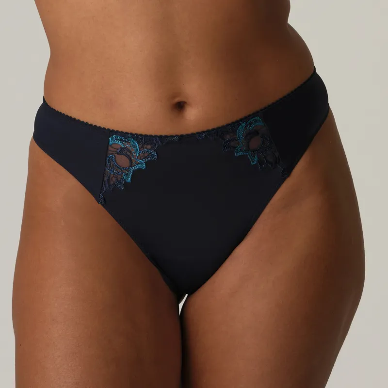 Prima Donna Deauville Thong in Velvet Blue-2