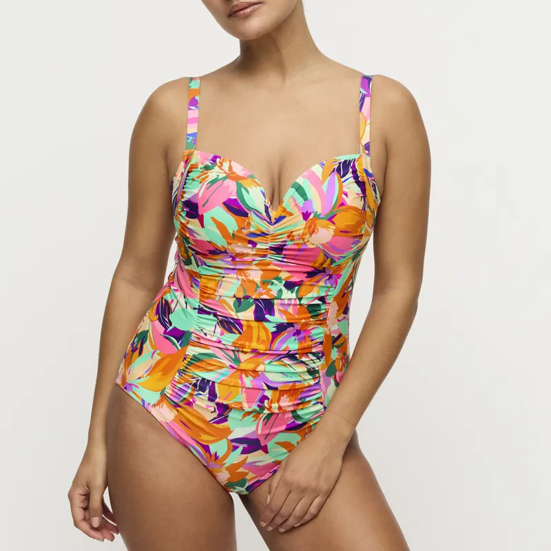 Prima Donna Swim Varadeo Full Cup Control Swimsuit in Bright Tropics-2