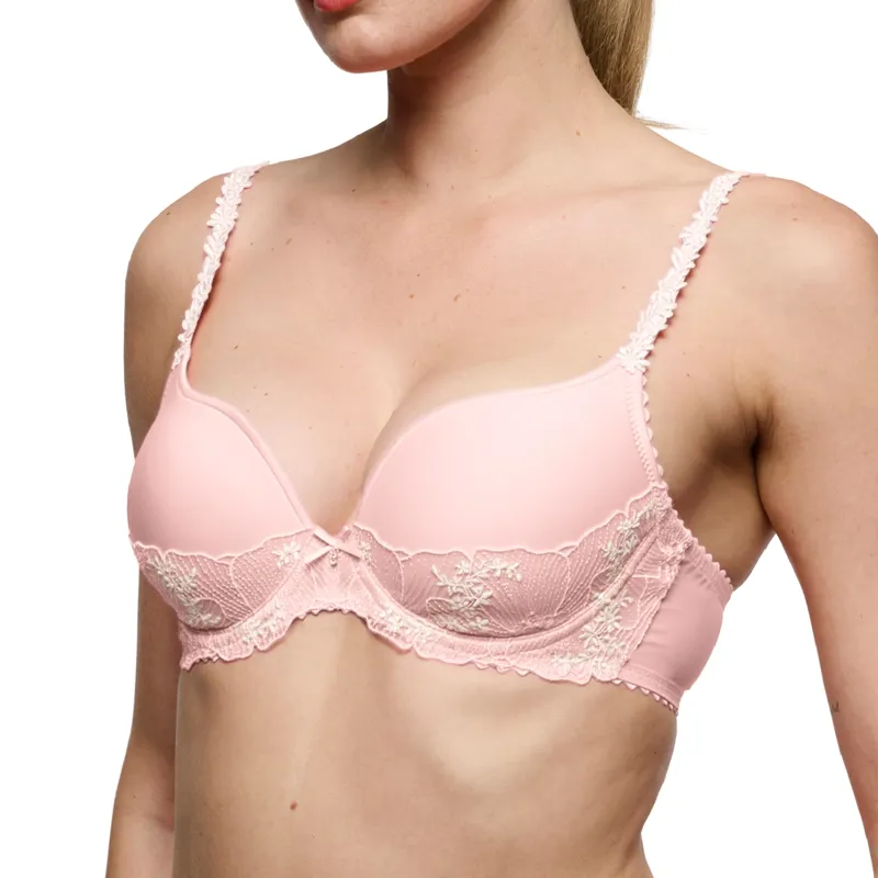 Marie Jo Solene Padded Heart Shaped Bra in Gardenia Rose-2