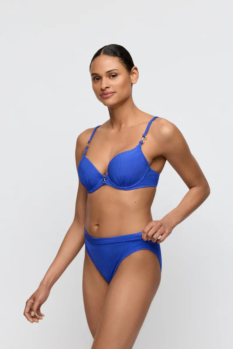 Marie Jo Swim Emly Padded Heartshape Fold Brief Bikini in Electric Blue-7