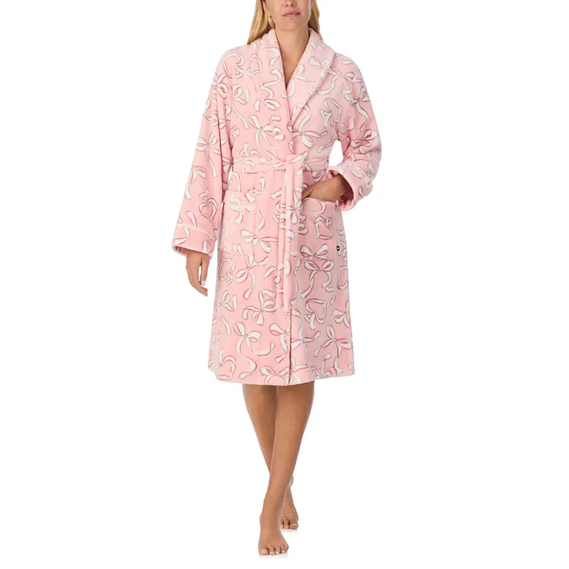 Kate Spade Ribbon Dressing Gown in Pink