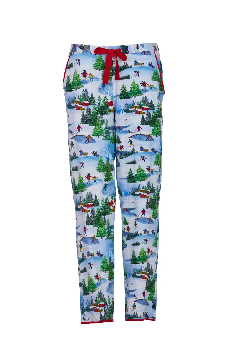 Cyberjammies Montana Jersey Pyjama in Winterscape-2